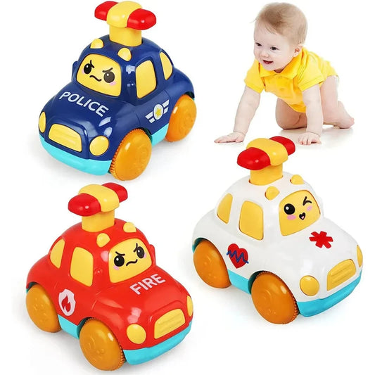 Baby Cartoon Car Toys Toddler Press and Go Car Toy Children Early