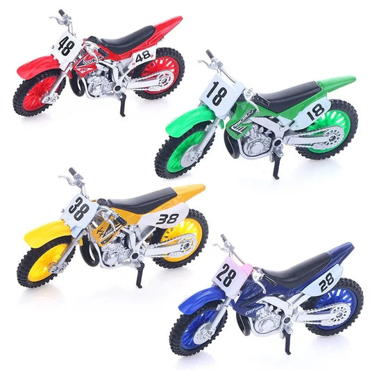 Simulated Alloy Motocross Motorcycle Model 1:18 Toy Adventure Imulation